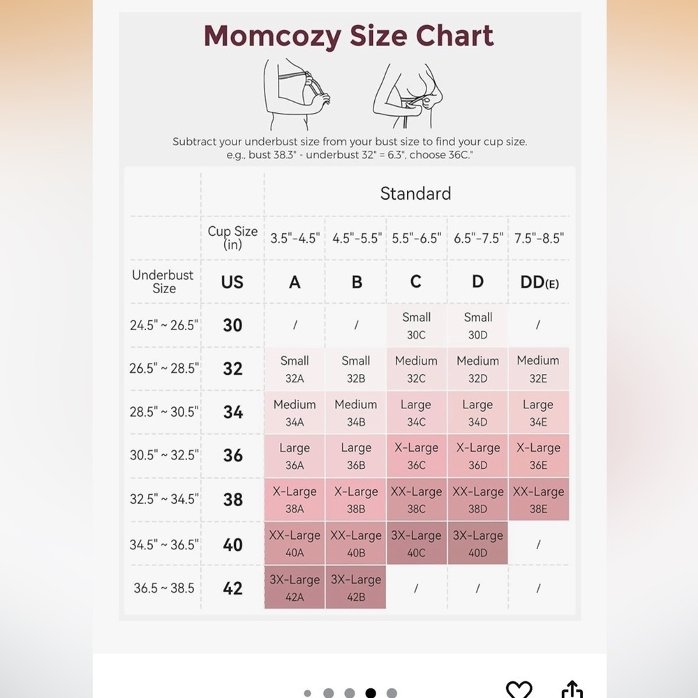 NWT Momcozy Nursing Bras for Breastfeeding,Seamless Maternity Bra, Natural Shape - Picture 6 of 9